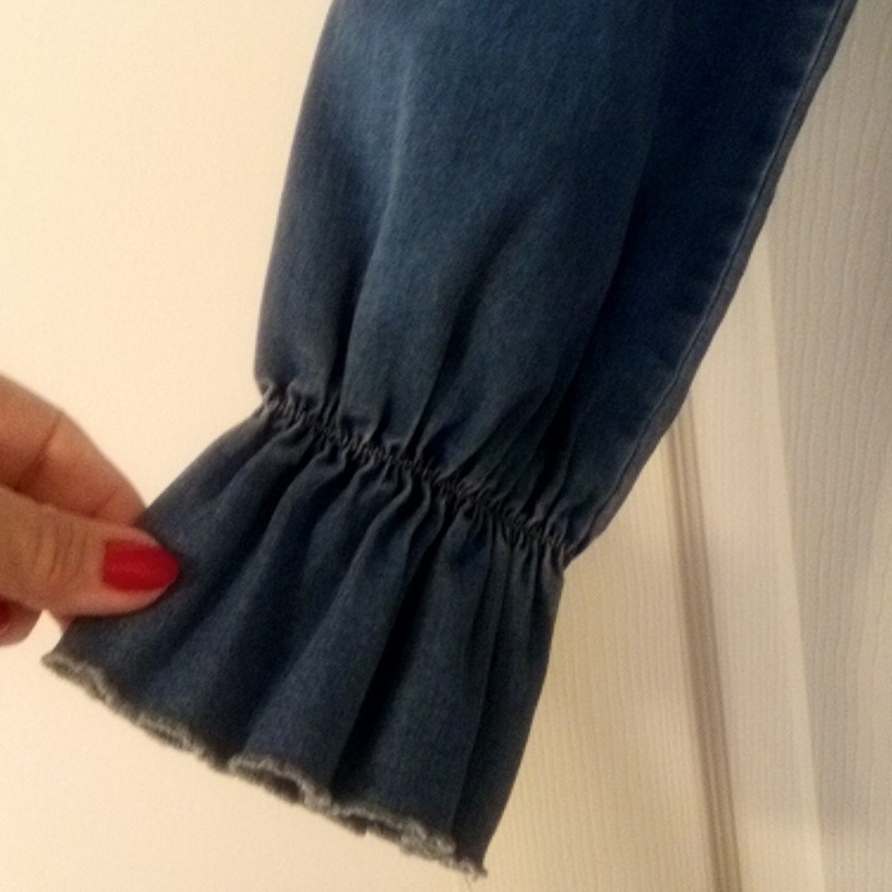 Blue Denim  Top - Size L - Picture 3 of 6